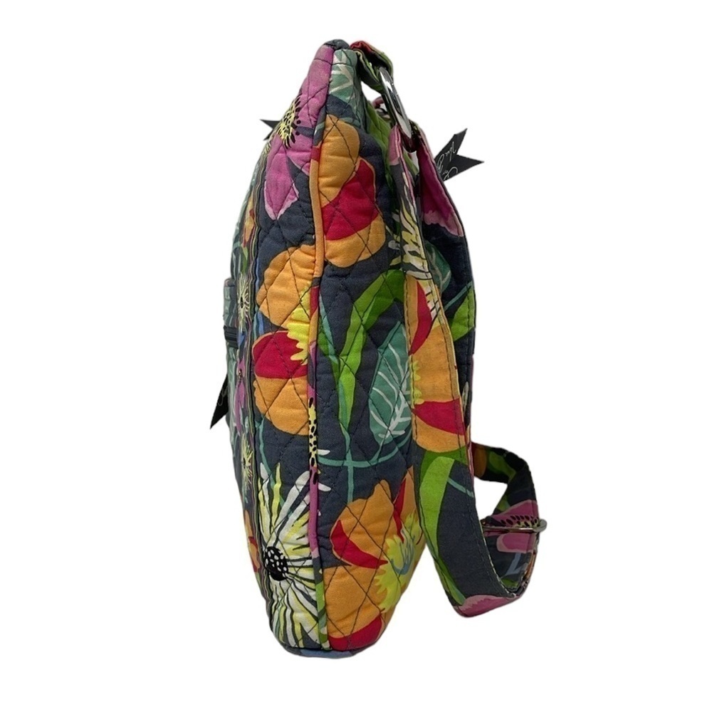 Vera Bradley Purse Women's Blue Yellow Floral Quilted Shoulder Bag